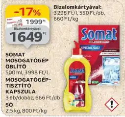 Auchan SOMAT MOSOGATÓGÉP ÖBLÍTŐ ajánlat
