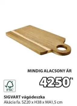 JYSK SIGVART vágódeszka ajánlat