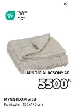 JYSK MYGGBLOM pléd ajánlat