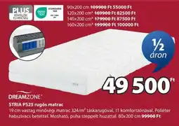 JYSK DREAMZONE STRIA PS25 rugós matrac ajánlat