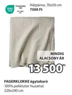 JYSK FAGERKLOKKE ágytakaró ajánlat