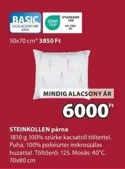 JYSK STEINKOLLEN párna ajánlat