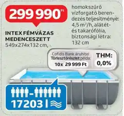 Auchan INTEX FÉMVÁZAS MEDENCE SZETT ajánlat