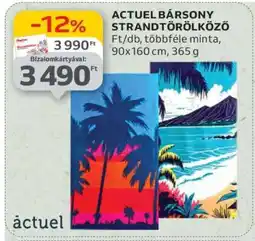 Auchan ACTUEL BÁRSONY STRANDTÖRLÖKÖZŐ ajánlat