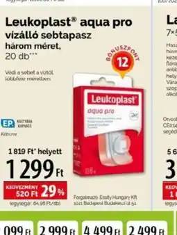 Pingvin Patika Leukoplast aqua pro vízáll sebtapasz ajánlat