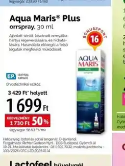 Pingvin Patika Aqua Maris Plus orrspray ajánlat
