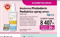 Pingvin Patika Bioderma Photoderm Pediatrics spray SPF50+ ajánlat