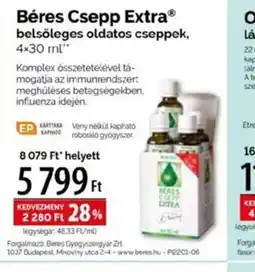 Pingvin Patika Béres Csepp Extra ajánlat