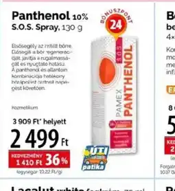 Pingvin Patika Panthenol 10% S.O.S. Spray ajánlat