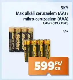 SKY Max alkáli ceruzaelem