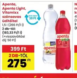 Spar Apenta, Apenta Light, Vitamixx szénsavas üdítőital ajánlat