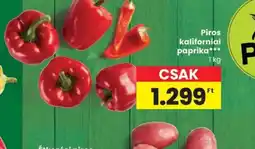 Spar Piros kaliforniai paprika ajánlat