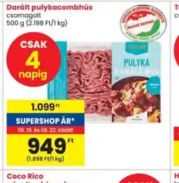 Spar Darált pulykacombhús ajánlat