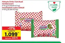 Spar Pöttyös riás Túr Rudi túrdesszert ajánlat