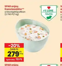Spar Spar enjoy franciasaláta ajánlat