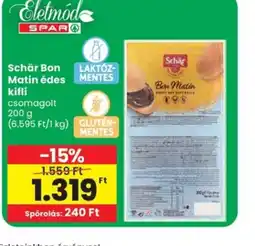 Spar Sch Spórolás: 240 Ftr Bon Matin édes kifli ajánlat