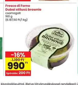 Spar Fresco di Forno Dubai stílusú brownie ajánlat