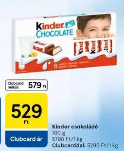 Tesco KINDER Csokoládé ajánlat