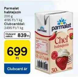 Tesco Parmalat habtejszín ajánlat