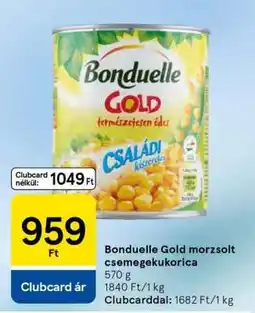 Tesco Bonduelle Gold morzsolt csemegekukorica ajánlat