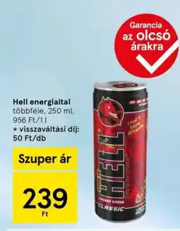 Tesco HELL Energiaital ajánlat