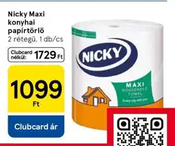 Tesco Nicky Maxi konyhai papírtörlő ajánlat