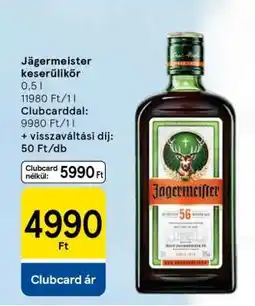 Tesco Jägermeister keserűlikőr ajánlat