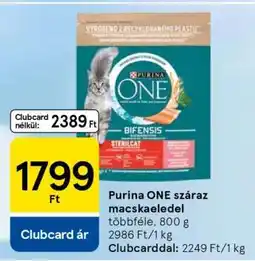 Tesco Purina ONE Száraz Macskaeledel ajánlat
