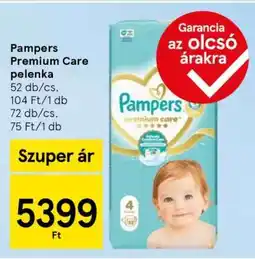 Tesco Pampers Premium Care pelenka ajánlat