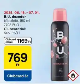 Tesco B.U. dezodor ajánlat