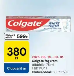 Tesco Colgate fogkrém ajánlat