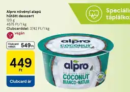 Tesco Alpro növényi alapú hűtött desszert ajánlat