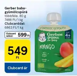 Tesco Gerber baba-gyümölcspüré ajánlat
