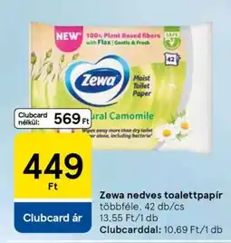 Tesco Zewa nedves toalettpapír ajánlat