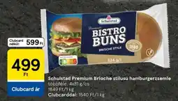 Tesco Schulstad Premium Brioche stílusú hamburgerzsemle ajánlat