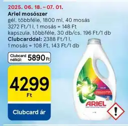 Tesco ARIEL Mosószer ajánlat