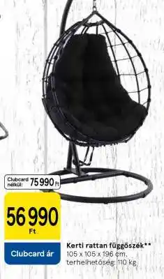 Tesco Kerti rattan függőszék ajánlat