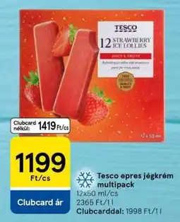 Tesco Tesco epres jégkrém multipack ajánlat