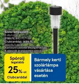 Tesco Szolárlámpaszett ajánlat
