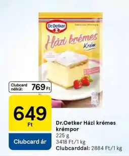 Tesco Dr. Oetker házi krémes krémpor ajánlat