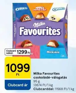Tesco Milka Favourites csokoládé-válogatás ajánlat
