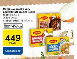 Tesco Maggi leveskocka vagy pörköltszaft-ízesítő kocka ajánlat