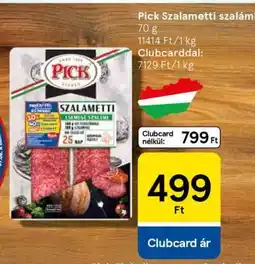 Tesco Pick Szalametti szalámi ajánlat