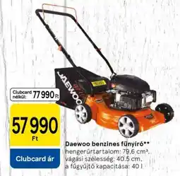 Tesco Daewoo benzinés fűnyíró ajánlat