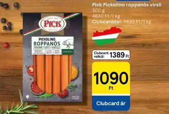 Tesco Pick Pickolino roppanós virsli ajánlat