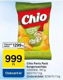 Tesco Chio Party Pack burgonyachips ajánlat
