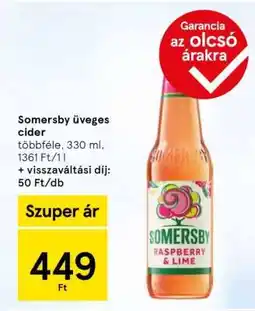 Tesco Somersby üveges cider ajánlat