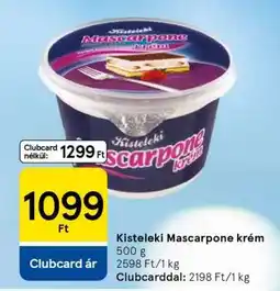 Tesco Kisteleki Mascarpone krém ajánlat