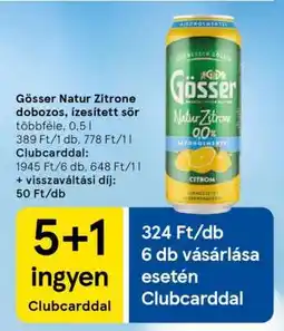 Tesco GÖSSER Natur Zitrone ajánlat