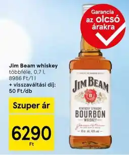 Tesco JIM BEAM WHISKEY ajánlat